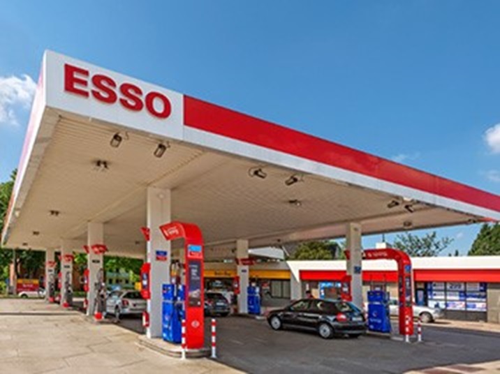 Bild der Esso Tankstelle